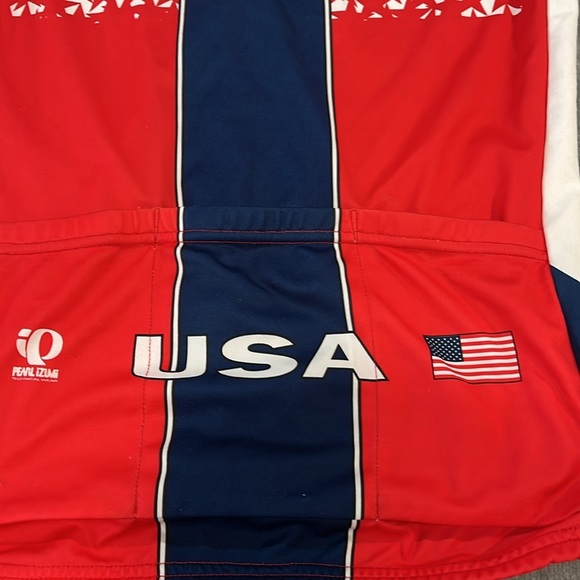 Men's Red Cycling Shirt - Picture 8 of 9